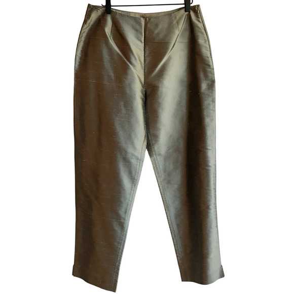 Isda & Co Pants - Isda & Co Silk Trousers Formal Occasion or Office size 12 has flaw